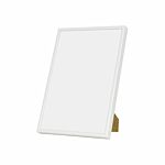 Hvid aluramme, blank, smal, 20 x 30 cm, Type 9006 thumbnail
