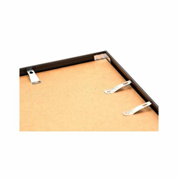 Sort aluramme, mat, smal, 42 x 60 cm, A2, Type 672