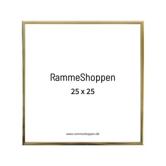guld aluramme 25x25 cm