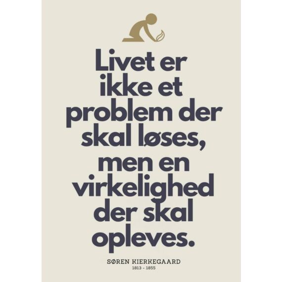 Plakat - Livet er ikke - Citatplakat