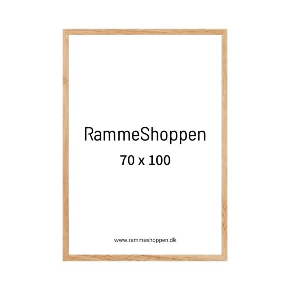 Egetræsramme i 70x100 cm