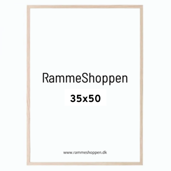 Ramme 320 massiv egetræ 35x50