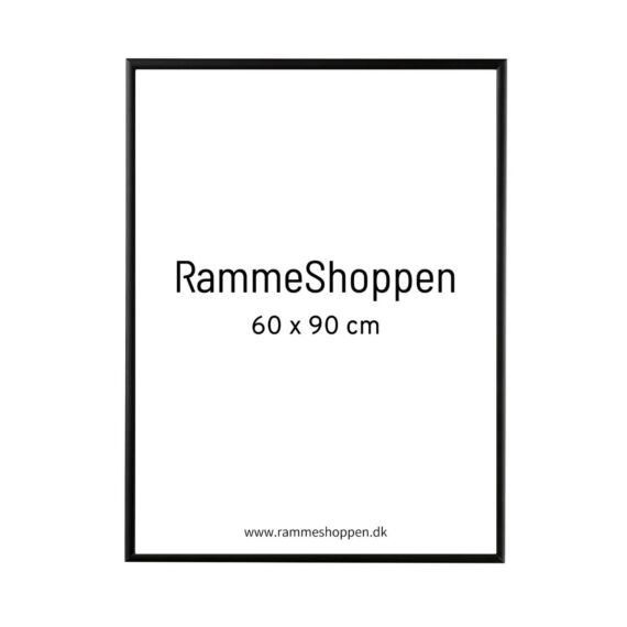 sort aluramme 60x90 cm