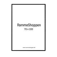 Sort træramme, smal, 70 x 100 cm, Type 840
