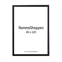 Sort træramme, 40 x 120 cm, Type 841