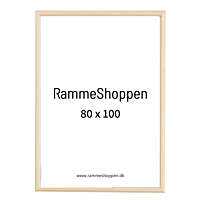Birketræsramme - 80 x 100 cm - Type 811