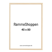 Birketræsramme, smal - 40 x 80 cm - Type 810