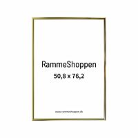Guldramme, aluminium, blank, smal, 50 x 75 cm, 50,8 x 76,2 cm indhold, Type 9012