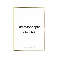 Guldramme, aluminium, blank, smal, 91,5 x 122 cm, Type 9012