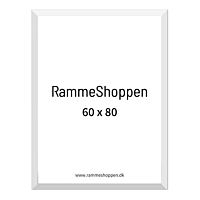 Hvid træramme, 60 x 80 cm, Type 861