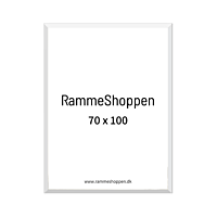 Hvid træramme, 70 x 100 cm, Type 861