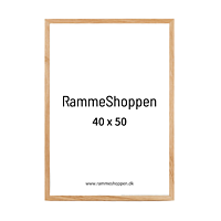 Massiv egetræsramme, smal - 40 x 50 cm - Type 320