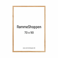 Massiv Egetræsramme - 70 x 90 cm - type 851