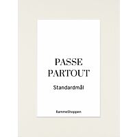 naturhvid passepartout i standardmål