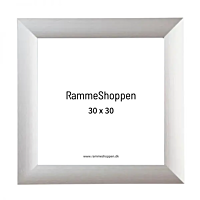 Sølvramme, grå champagne, aluminium, bred børstet, 30 x 30 cm, Type 8982