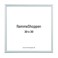 Sølvramme, mat, aluminium, smal, 30 x 30 cm, Type 670