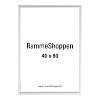 Sølvramme, mat, aluminium, smal, 40 x 80 cm, Type 670