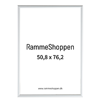 Sølvramme, mat, aluminium, smal, 50 x 75 cm til 50,8 x 76,2 cm indhold, Type 670