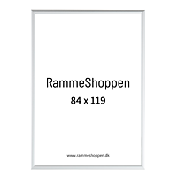 Sølvramme, mat, aluminium, smal, 84 x 119 cm, Type 670
