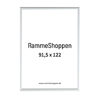 Sølvramme, mat, aluminium, smal, 91,5 x 122 cm, Type 670