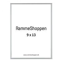 Sølvramme, mat, aluminium, smal, 9 x 13 cm, Type 670