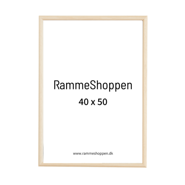 Resten kom sammen mulighed 40x50 cm - Birketræ ramme - PhoEco 810