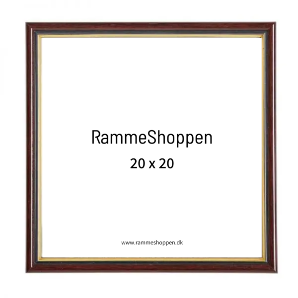 skadedyr kollektion Kronisk 20x20 cm ramme - Brun mahognifarve ramme - PhoEco 7304