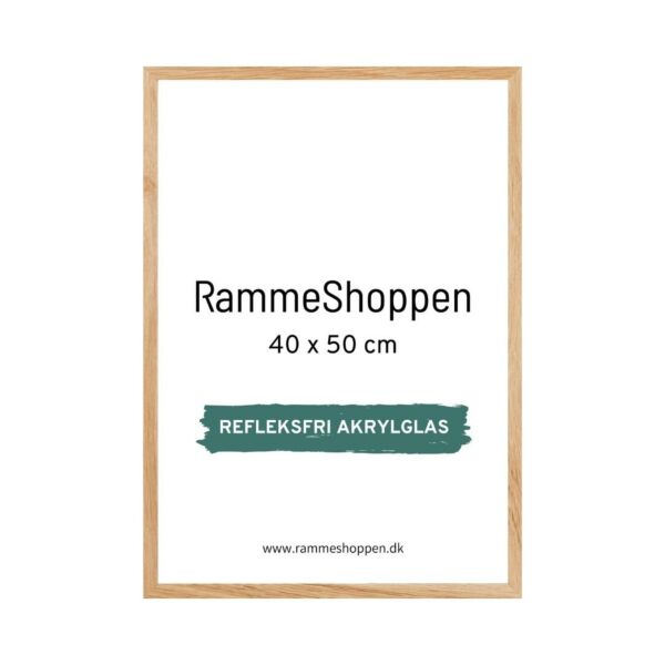 screech rookie sangtekster 40x50 cm - Egetræ refleksfri ramme - PhoRite 320