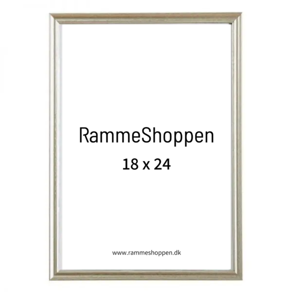 er nok foretrække meget fint 18x24 cm ramme - Sølv polywood ramme - PhoEco 7802