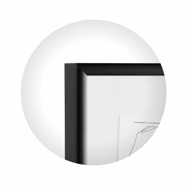 60x80 cm mat sort refleksfri alu ramme - PhoRite