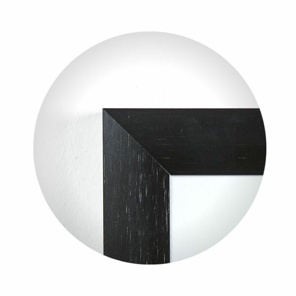 Forbindelse Mission måtte 30x30 cm | Refleksfri bred sort aluramme | RammeShoppen.dk