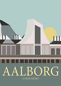 farvel Mountaineer tilpasningsevne Plakat, Aalborg, 50x70 cm|Køb online hos Rammeshoppen.dk