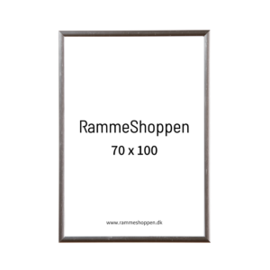 Blank sølv aluramme 70x100 cm ramme - PhoEco 9013