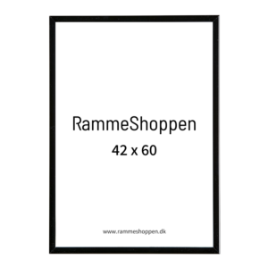 Blank sort aluramme 42x60 cm ramme - PhoEco 9017