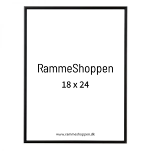 uklar Kalksten Tekstforfatter Sort 18x24 ramme - Mat sort aluramme - PhoEco 672